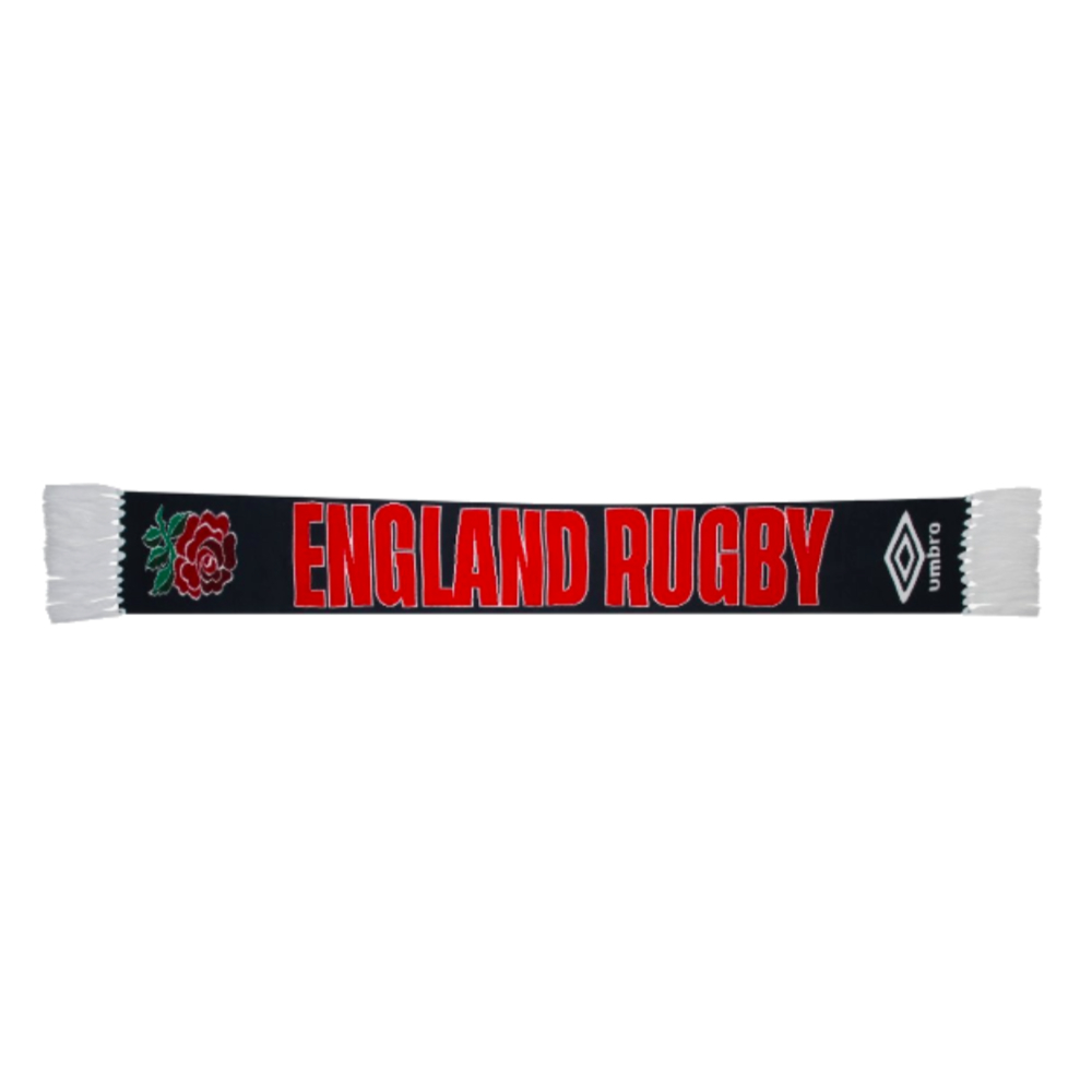 England Rugby Scarf ( Blazer) Adults One Size Polyester Azerbaijan Made By: Taylor Souvenirs Unisex Navy