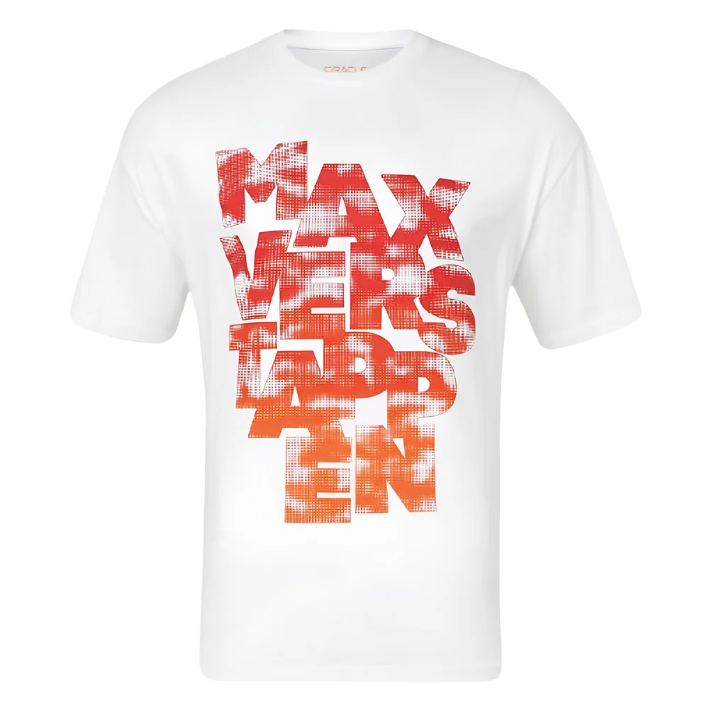 2024 Bull Max Verstappen Expression Tee (White) Polyester Made By: Castore Men's Red 3XL