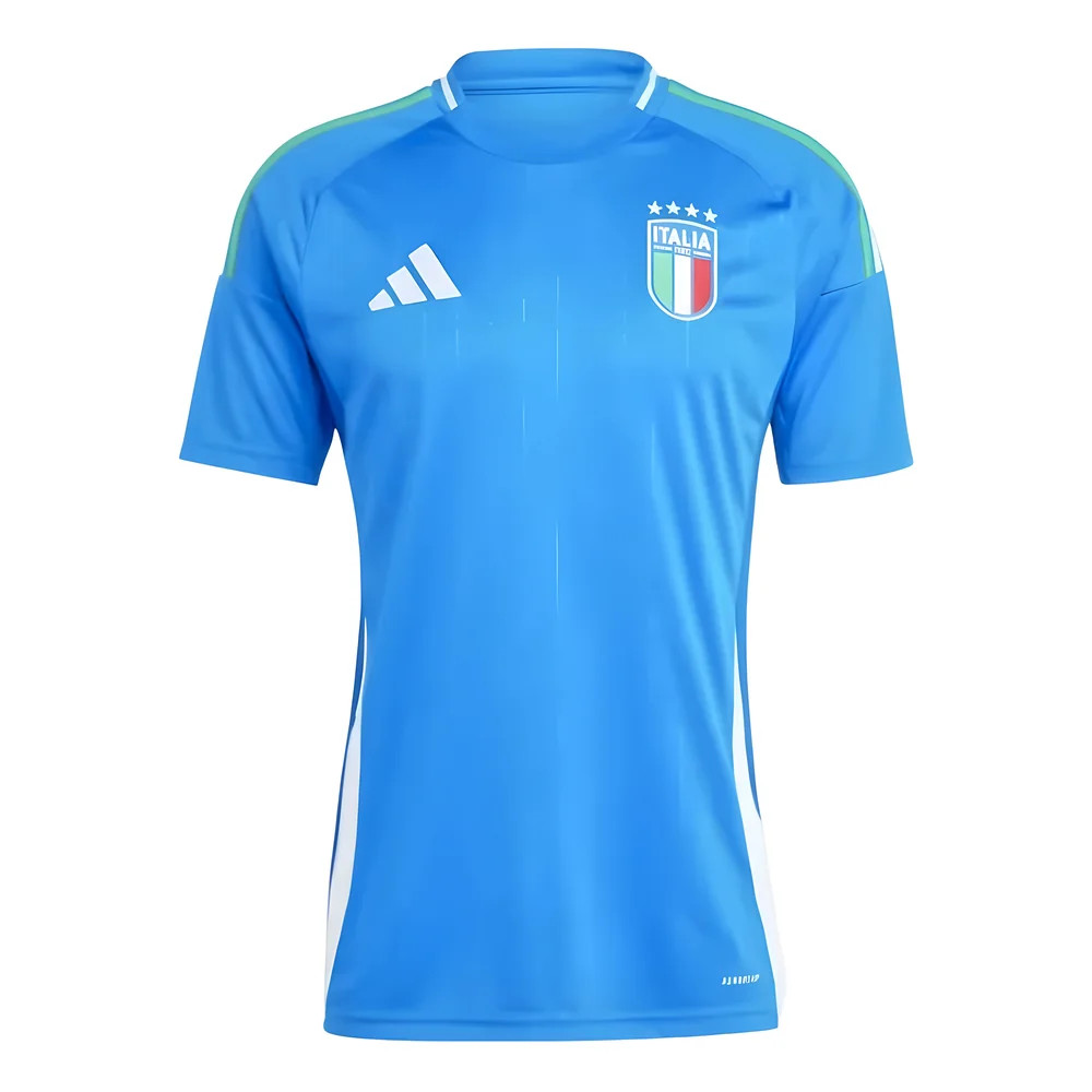'24-'25 Italy Home Shirt Polyester Made By: Adidas Men's Blue Extra Large