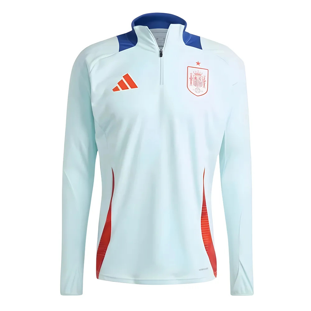 '24-'25 Spain Training Top (Mint) Polyester Made By: Adidas Men's Blue 3XL