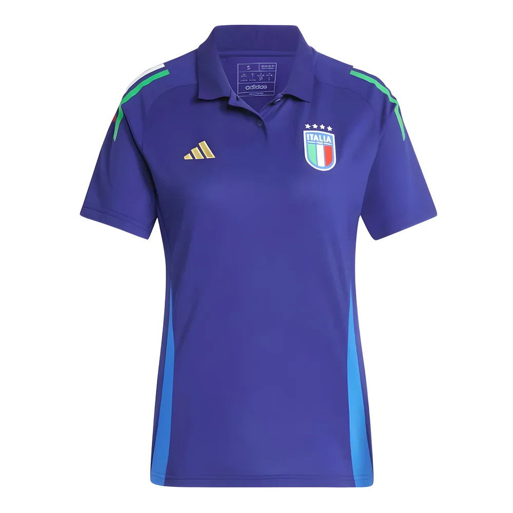 '24-'25 Italy Polo Shirt (Navy) - Polyester Made By: Adidas Women's Navy Extra Small