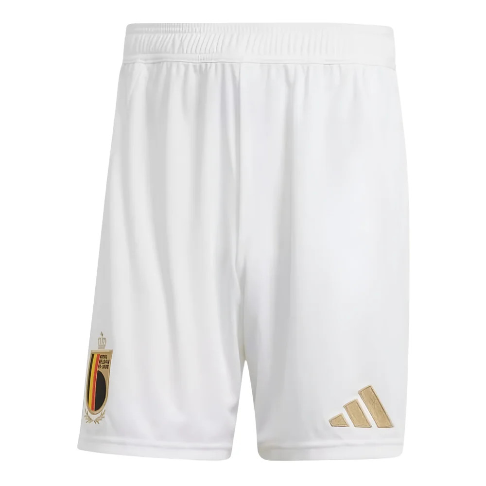 '24-'25 Belgium Away Shorts (White) Polyester Made By: Adidas Men's White Xxl