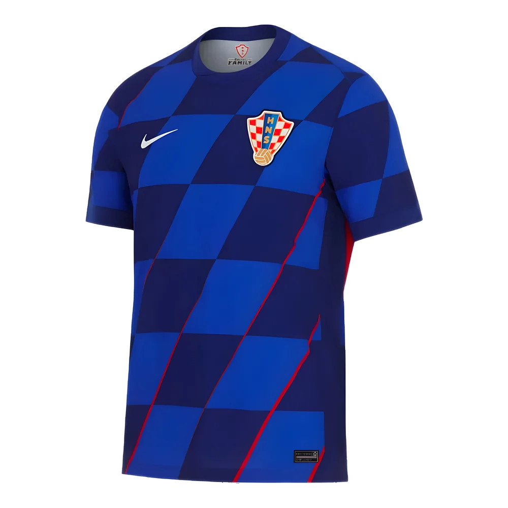 '24-'25 Croatia Away Shirt Polyester Made By: Nike Men's Blue Small
