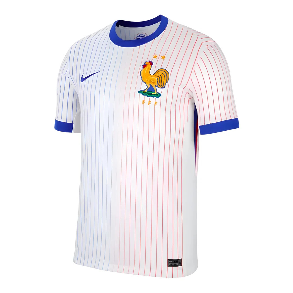 '24-'25 France Away Shirt Polyester Made By: Nike Men's White Xxl