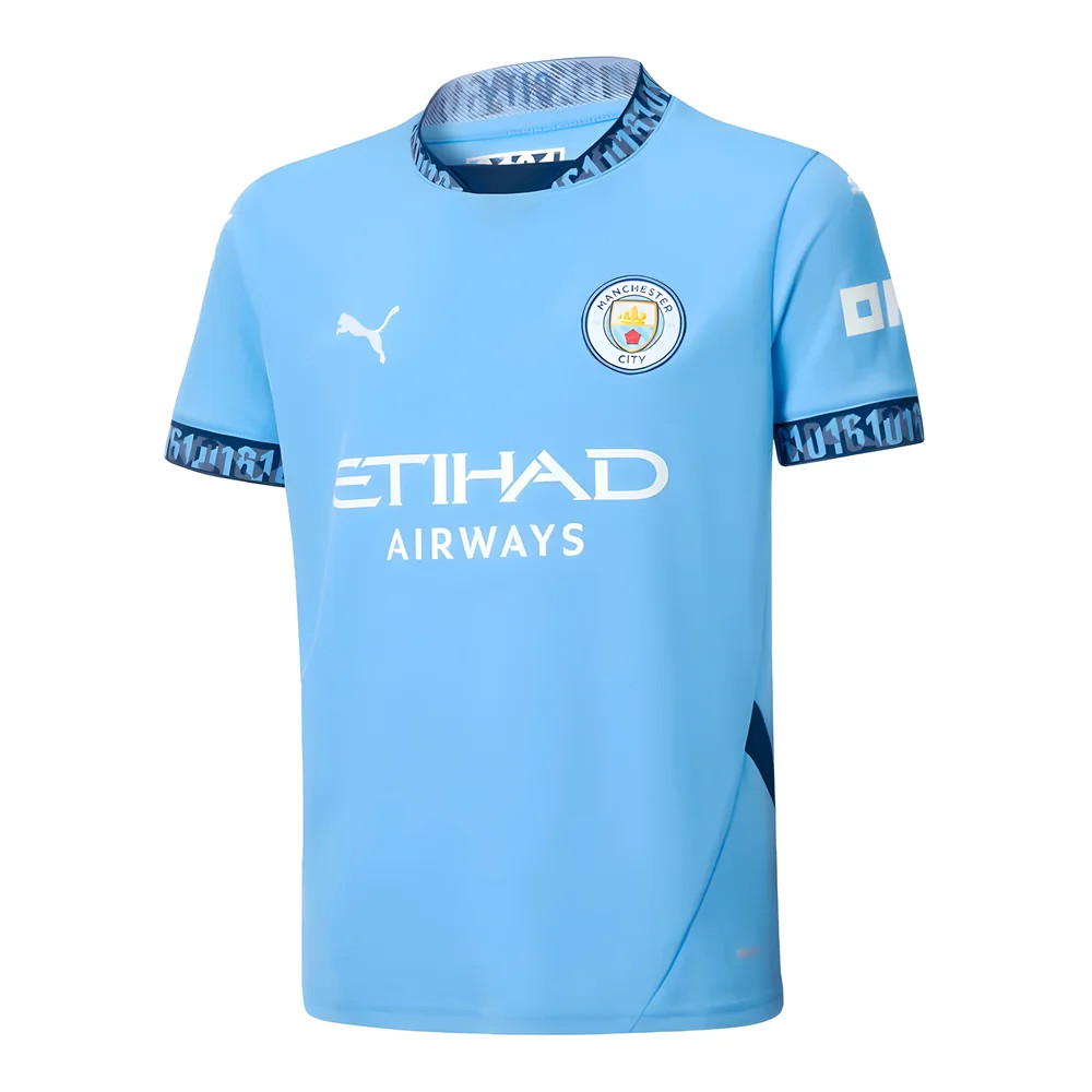 Puma Boys Manchester City Home Shirt 2024 2025 Juniors - Blue - 9-10 (M) - Image 4