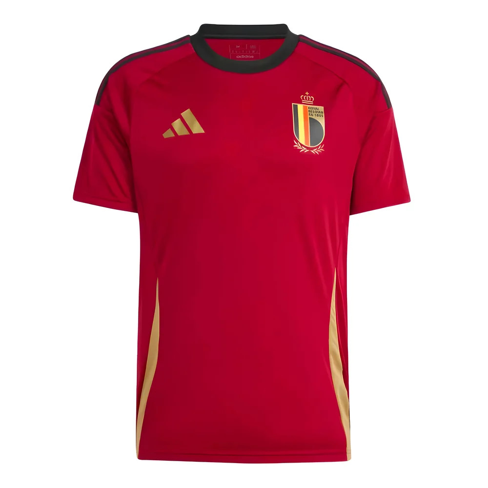 '24-'25 Belgium Home Fan Shirt Polyester Made By: Adidas Men's Red 3XL