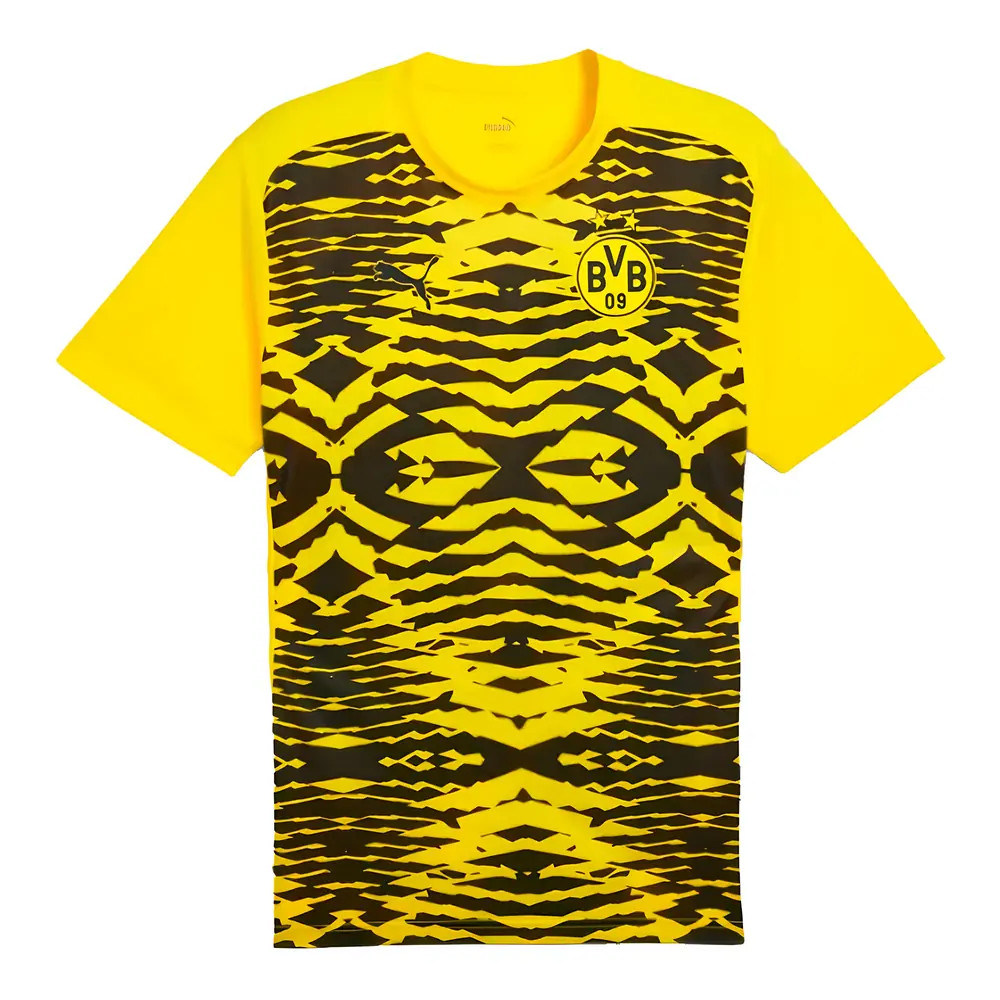 '24-'25 Borussia Dortmund Prematch Ss Shirt (Yellow) Polyester Made By: Puma Men's Yellow Small