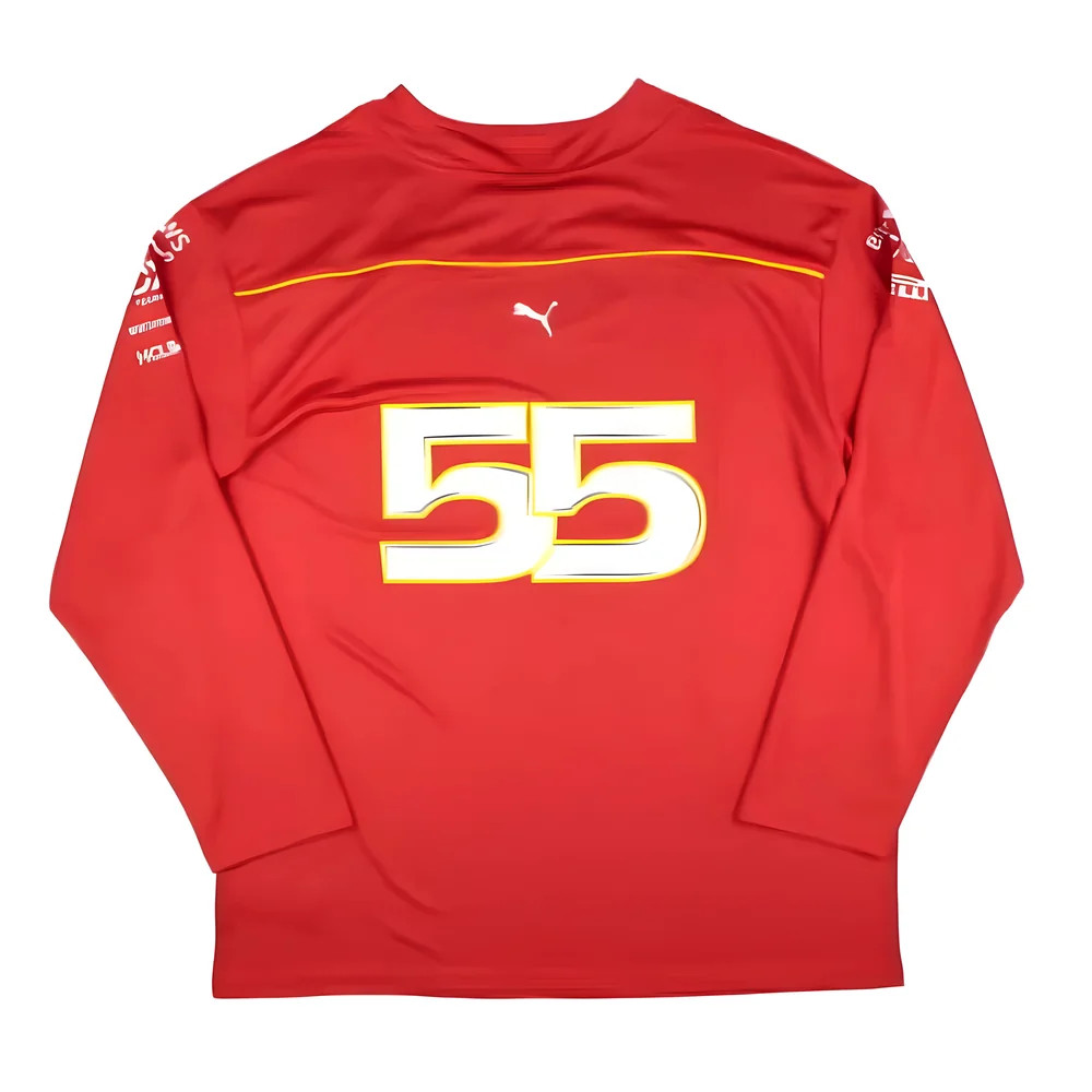 2024 Ferrari Team Hockey Jersey - Carlos Sainz Jr Polyester Made By: Puma Men's Red 3XL