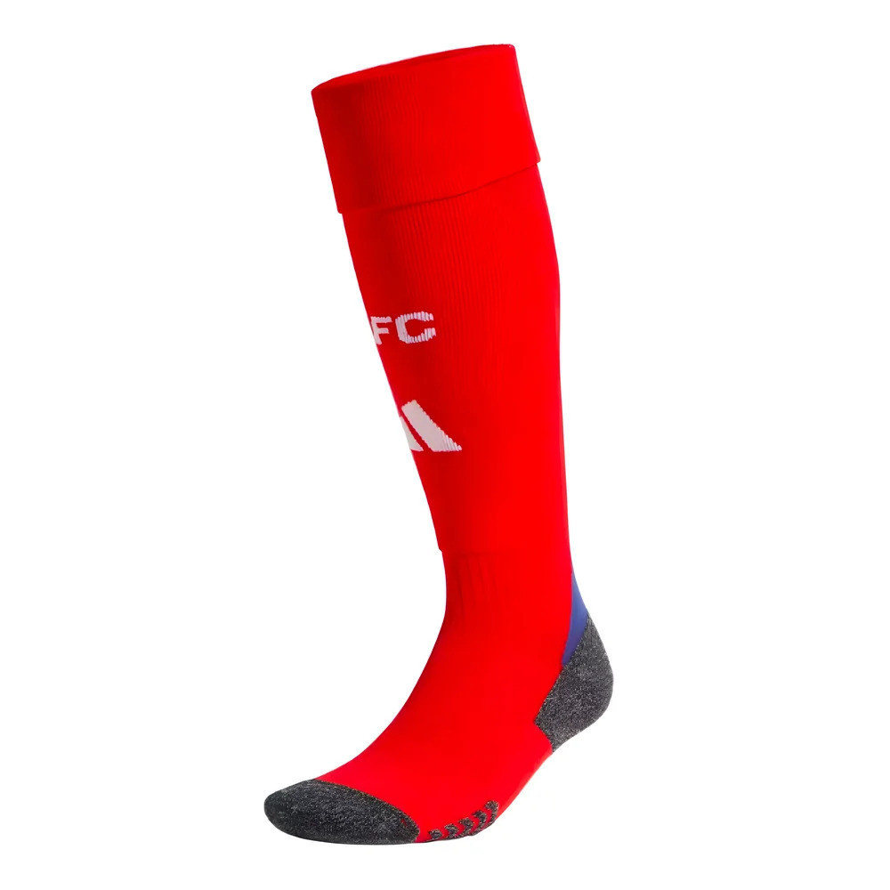 '24-'25 Arsenal Home Socks (Red) Adults Polyester Made By: Adidas Unisex Red Medium