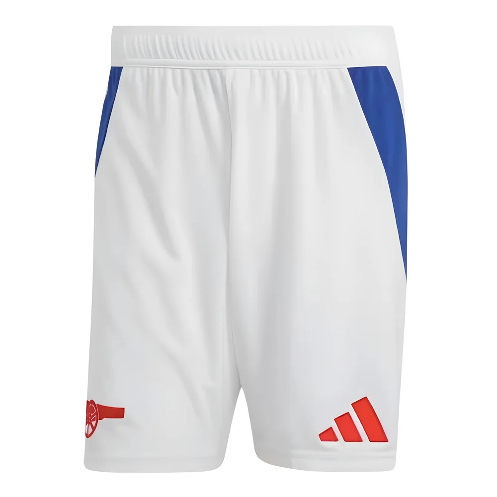 '24-'25 Arsenal Home Shorts (White) Polyester Made By: Adidas Men's White Medium