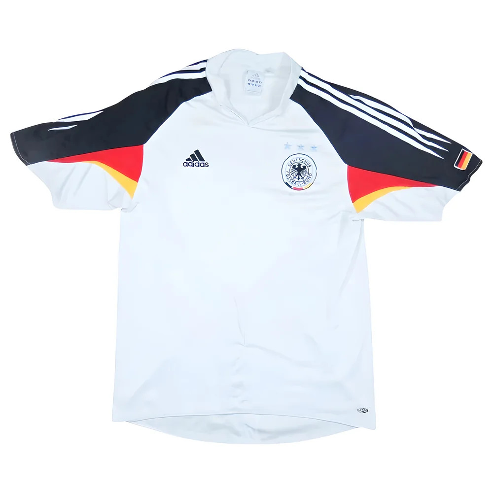 '04-'06 Germany Home Shirt ((Very Good) Polyester Made By: Adidas Men's White Extra Large