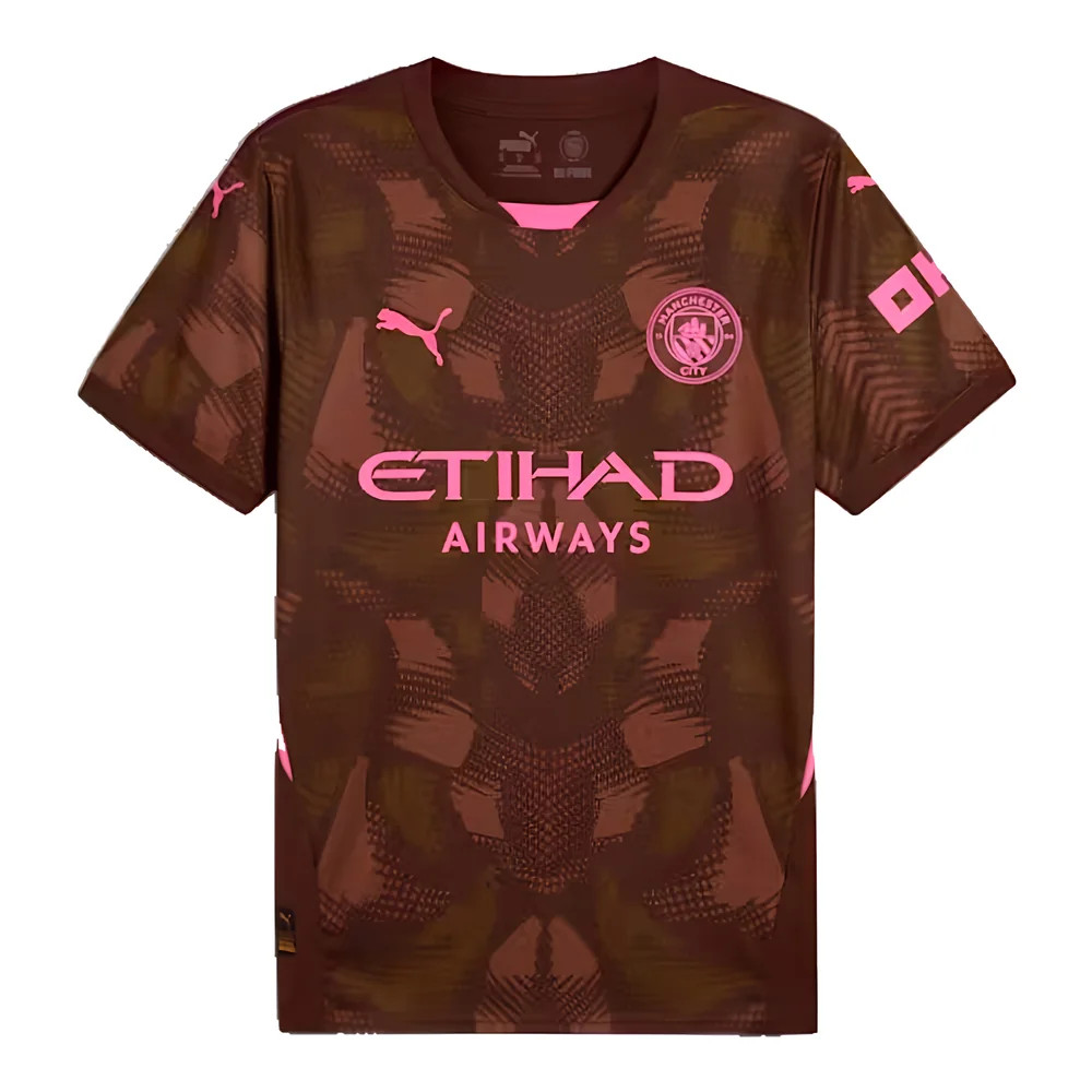 '24-'25 Man City Third Goalkeeper Shirt (Espresso ) Polyester Manchester City Made By: Puma Men's Brown Xxl