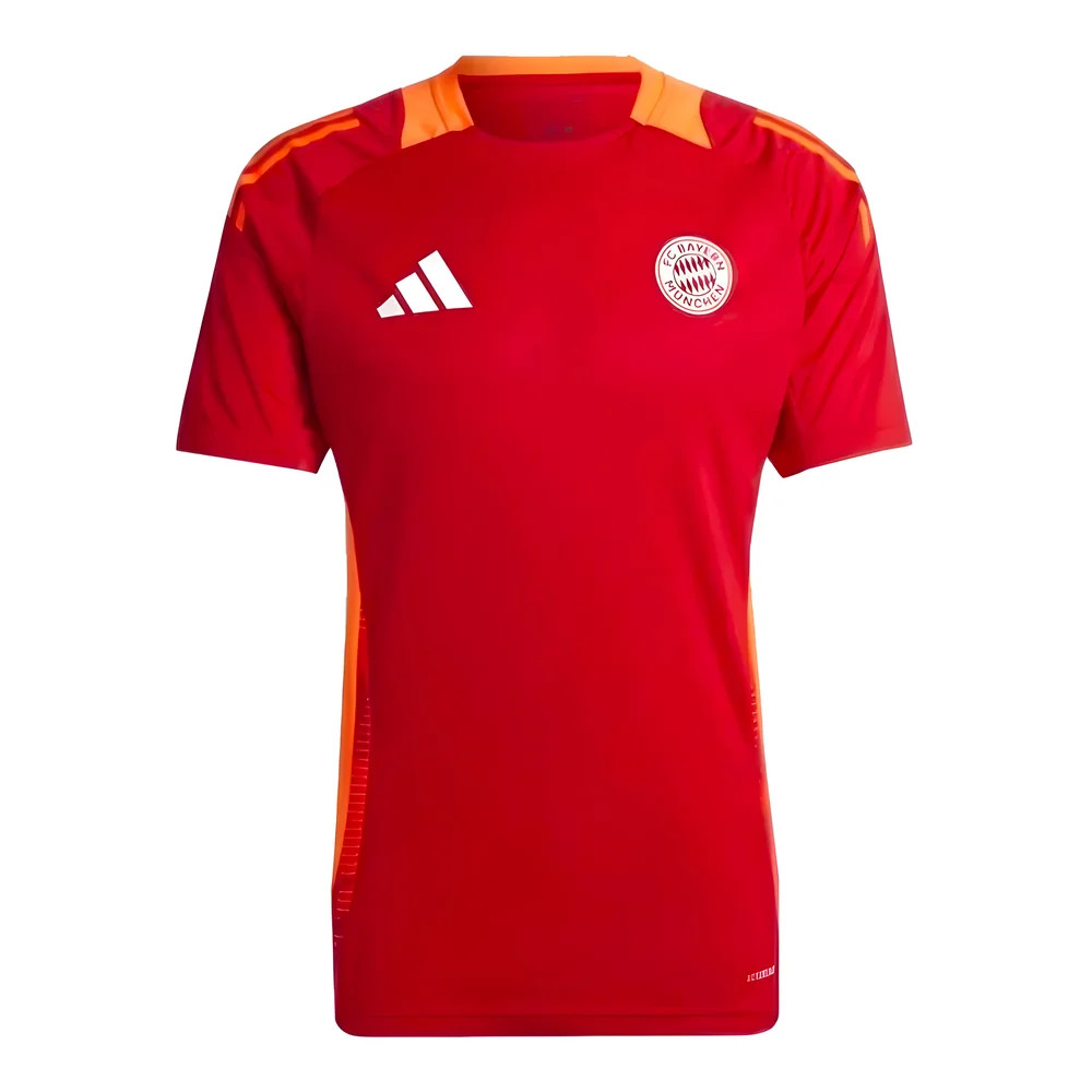 '24-'25 Bayern Munich Training Shirt (Red) Polyester Made By: Adidas Men's Red Xxl