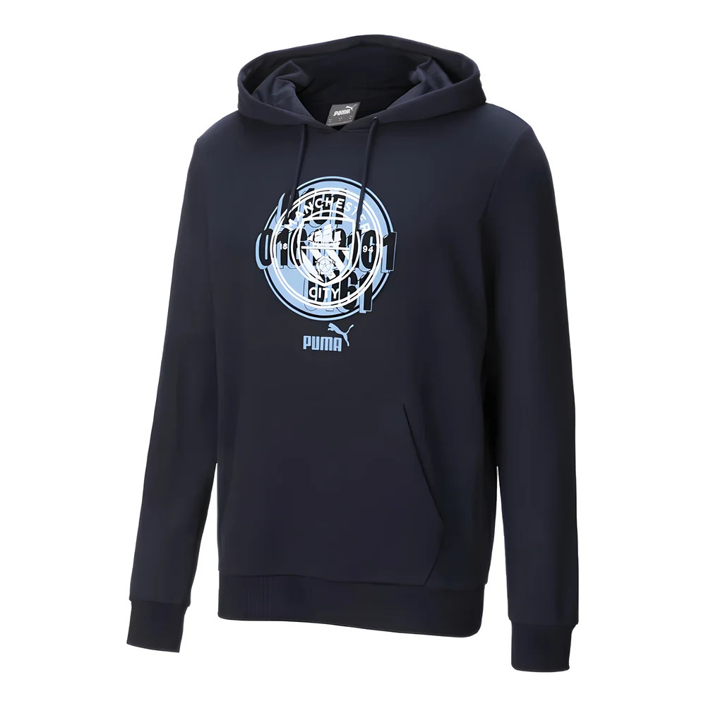 '24-'25 Man City Ftblculture Hoody (Navy) Polyester Manchester City Made By: Puma Men's Navy Xxl