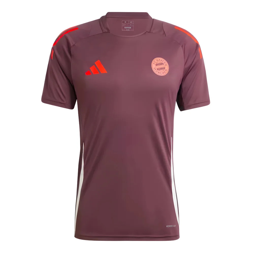 '24-'25 Bayern Munich Training Shirt (Shadow ) Polyester Made By: Adidas Men's Maroon Extra Small