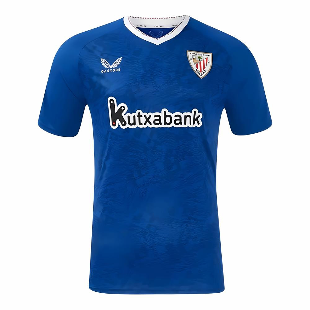 '24-'25 Athletic Bilbao Away Shirt Polyester Made By: Castore Men's Blue Small