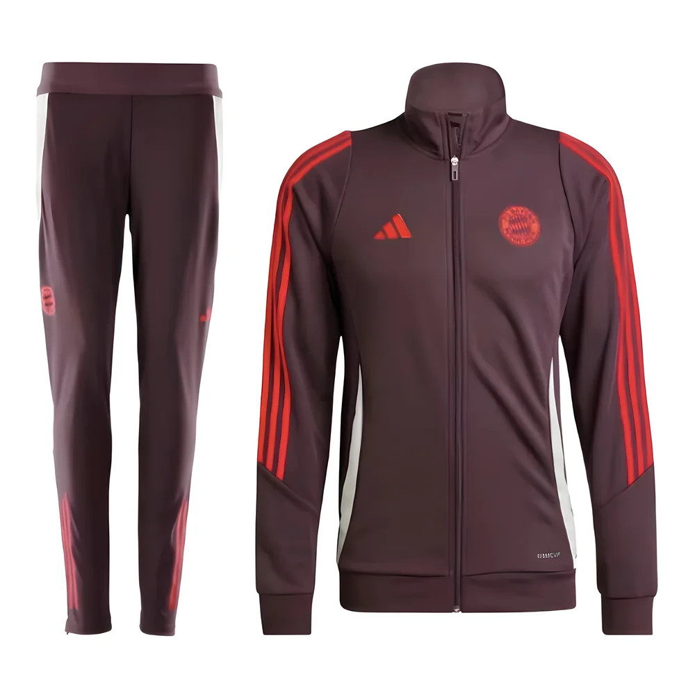 '24-'25 Bayern Munich Tracksuit (Shadow ) Polyester Made By: Adidas Men's Maroon Xxl