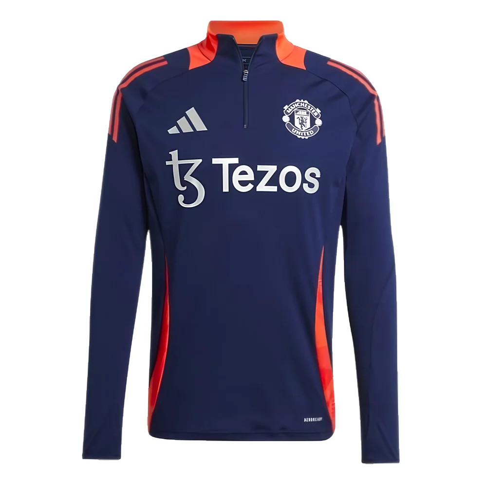 '24-'25 Man Utd Training Top (Night Indigo) Polyester Manchester United Made By: Adidas Men's Navy Xxl