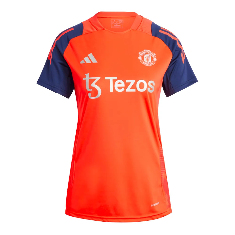 '24-'25 Man Utd Training Jersey (Red) - Polyester Manchester United Made By: Adidas Women's Red Extra Large
