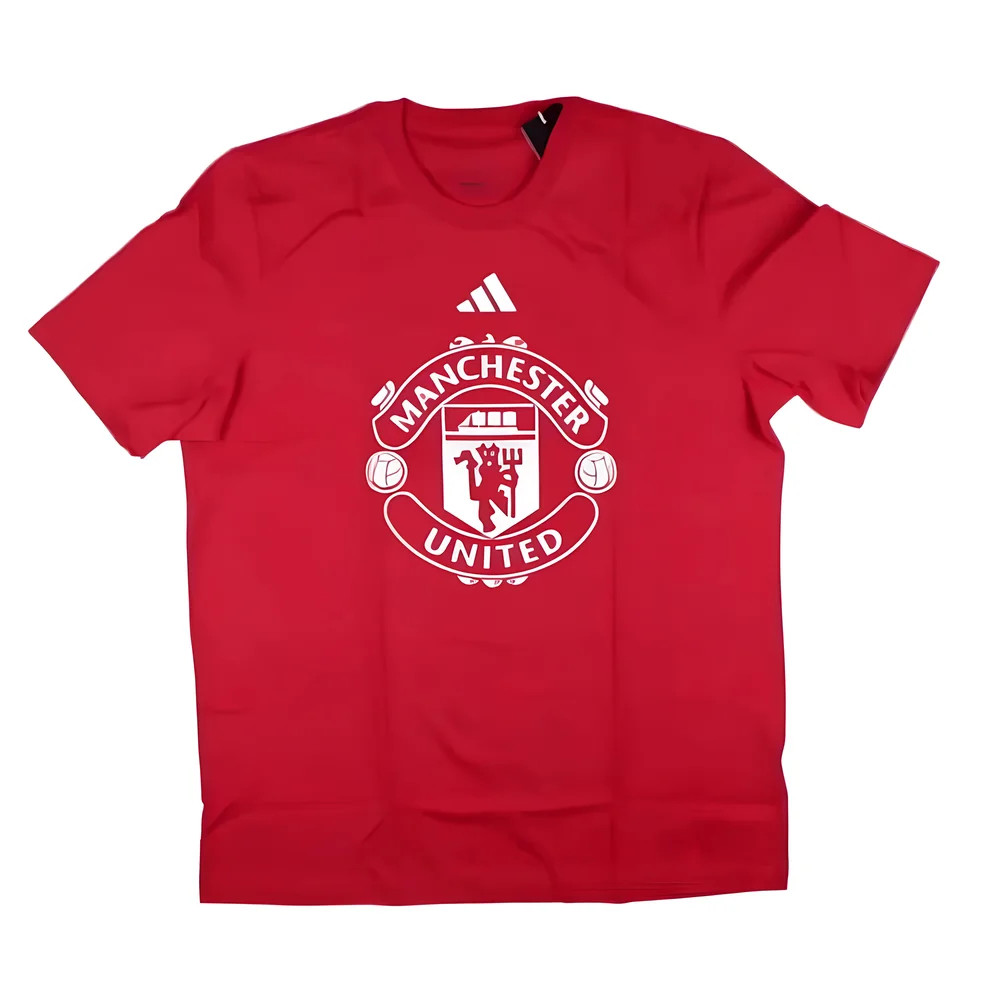 '24-'25 Man Utd Dna Graphic Tee (Red) Polyester Manchester United Made By: Adidas Men's Red Extra Large