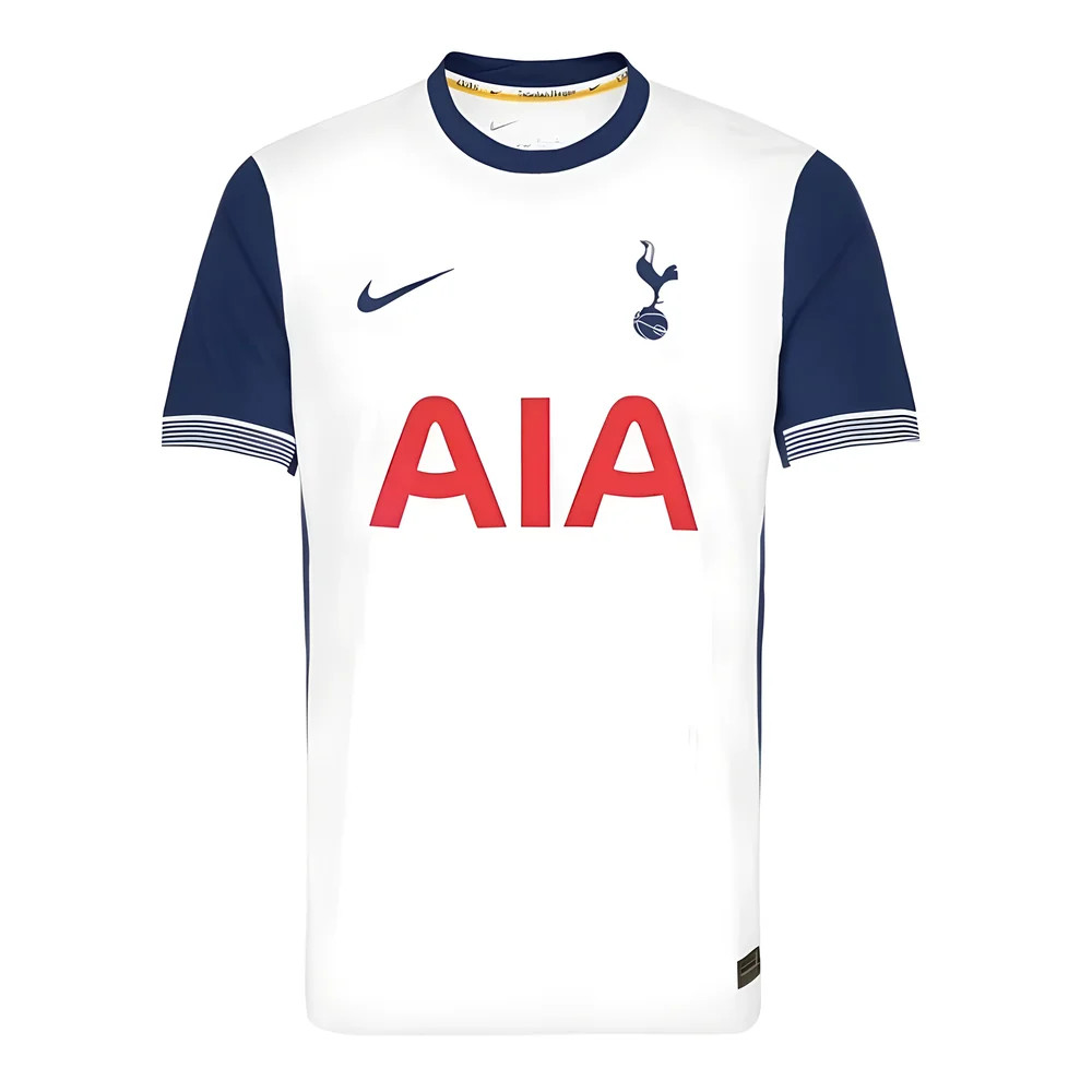 '24-'25 Tottenham Hotspur Authentic Home Shirt Polyester Made By: Nike Men's White Extra Small