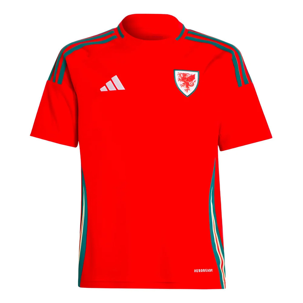 2024-2025 Wales Home Shirt Kids [IQ2432] Uksoccershop