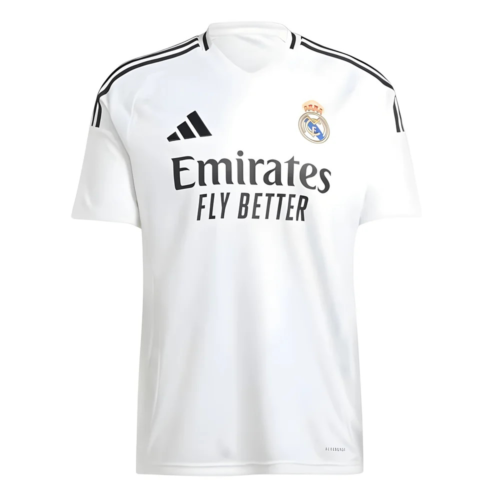 '24-'25 Real Madrid Home Shirt Polyester Made By: Adidas Men's White Xxl