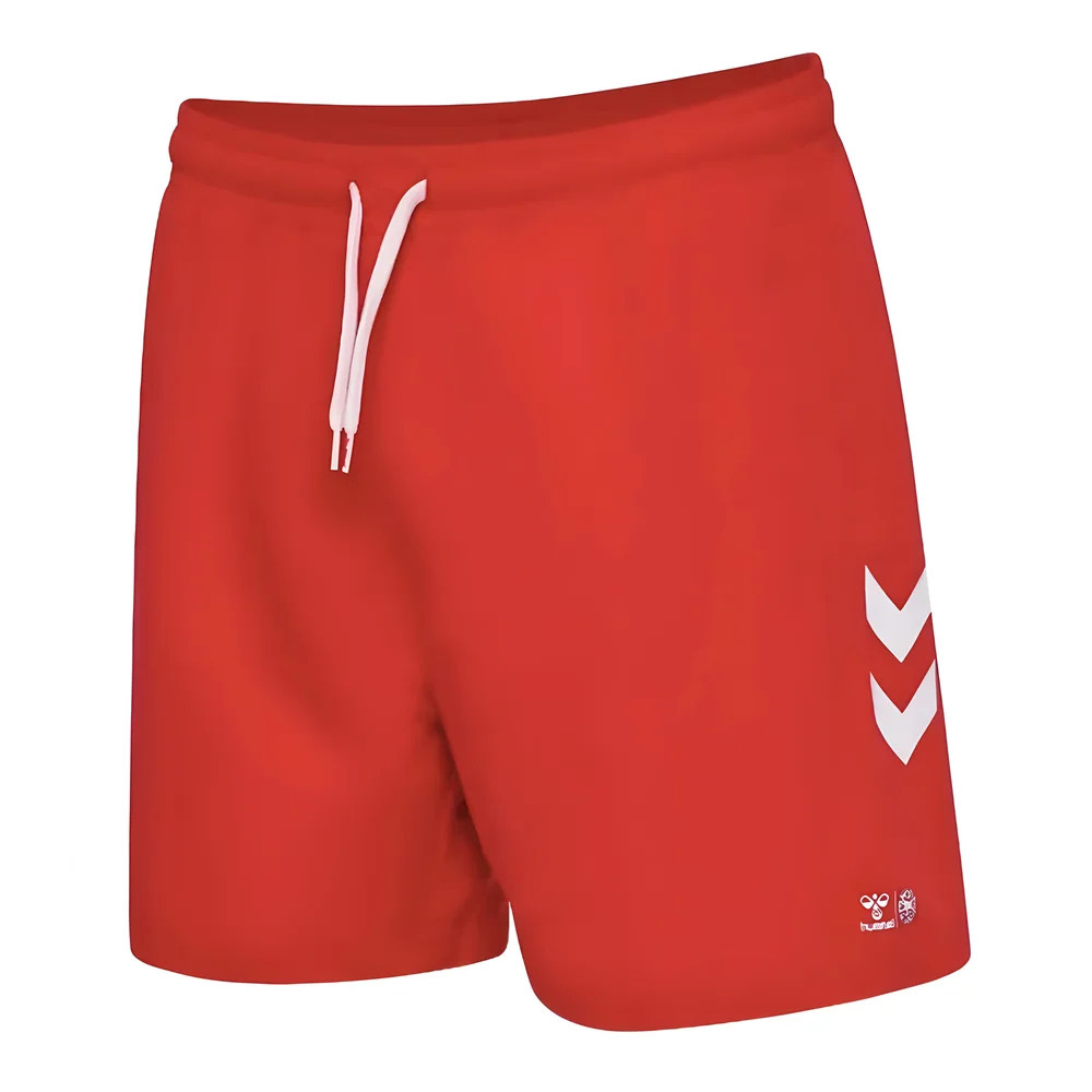 '24-'25 Denmark Swim Shorts (Red) Polyester Made By: Hummel Men's Red 3XL