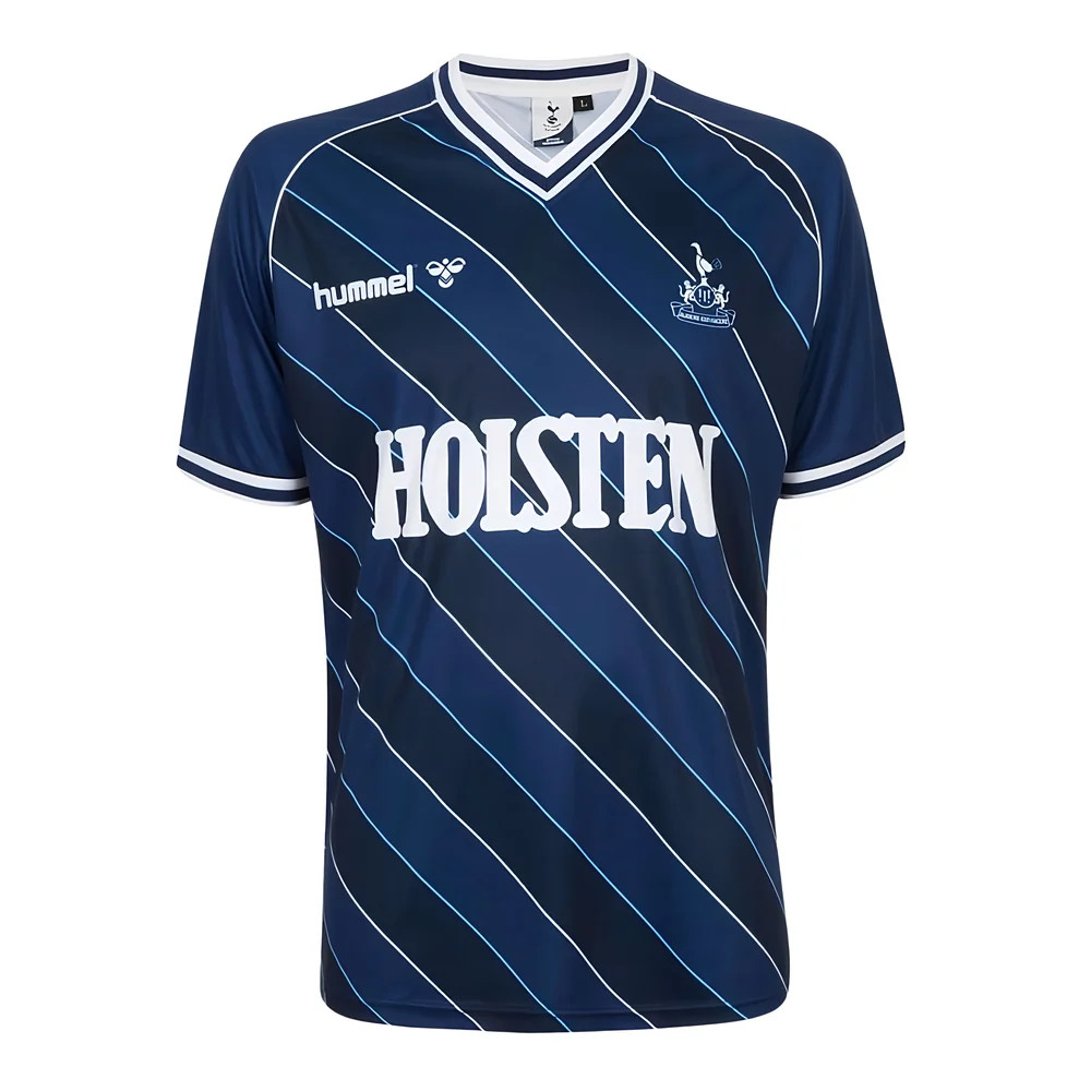 Tottenham 1986 Retro Away Shirt Polyester Made By: Score Draw Men's Navy Small
