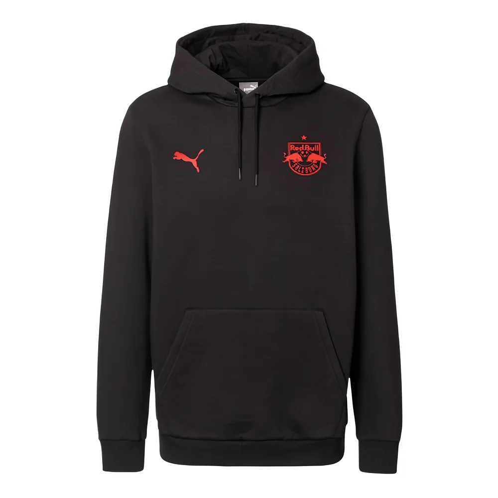 '24-'25 Red Bull Salzburg Ess Hoody Fl (Black) Polyester Made By: Puma Men's Black Large