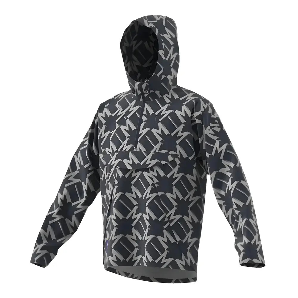 '24-'25 Man Utd Seasonal Half Zip Windbreaker (Night Indigo) Polyester Manchester United Made By: Adidas Men's Black Xxl