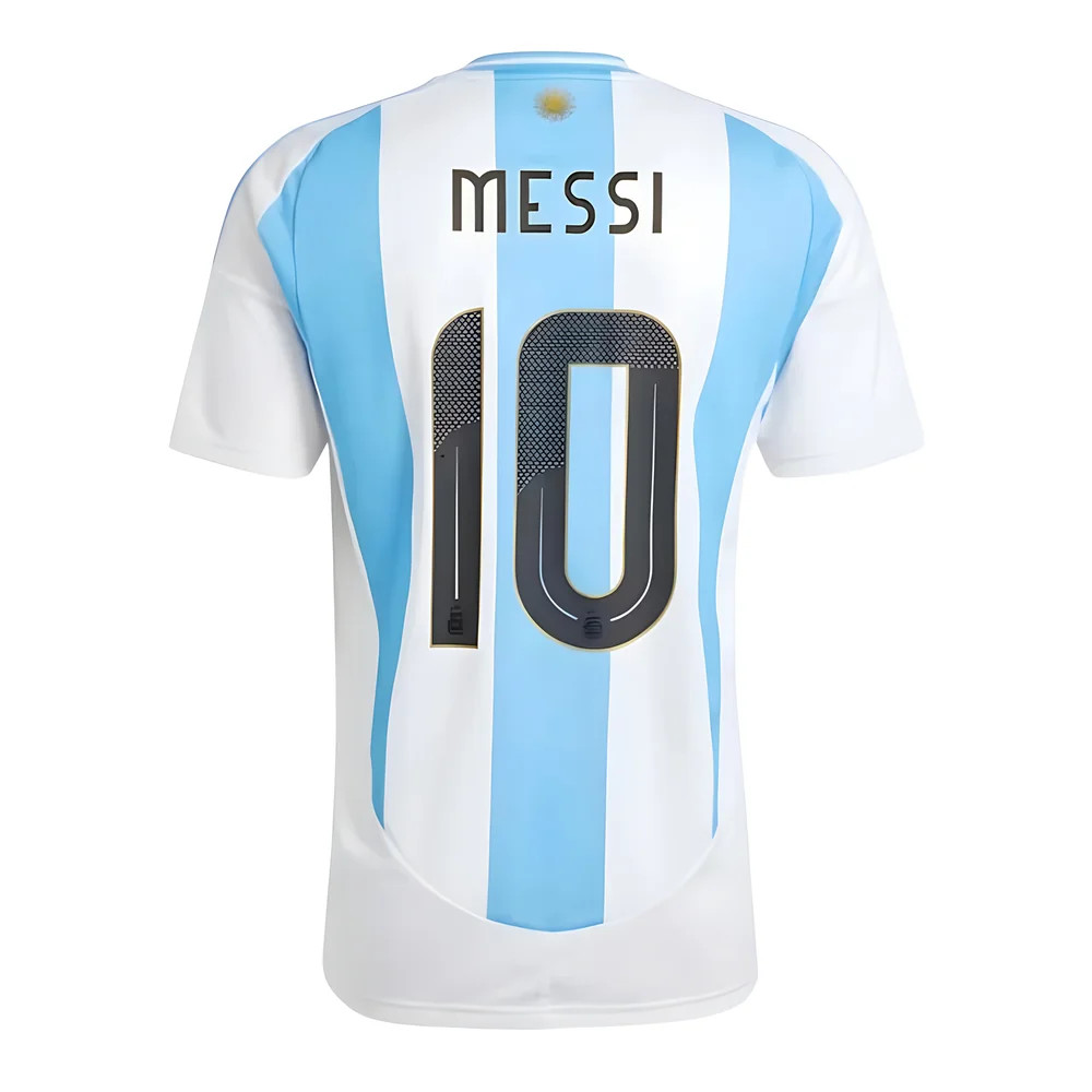 '24-'25 Argentina Lionel Messi Home Shirt (Messi 10) Polyester Made By: Adidas Men's Blue 3XL