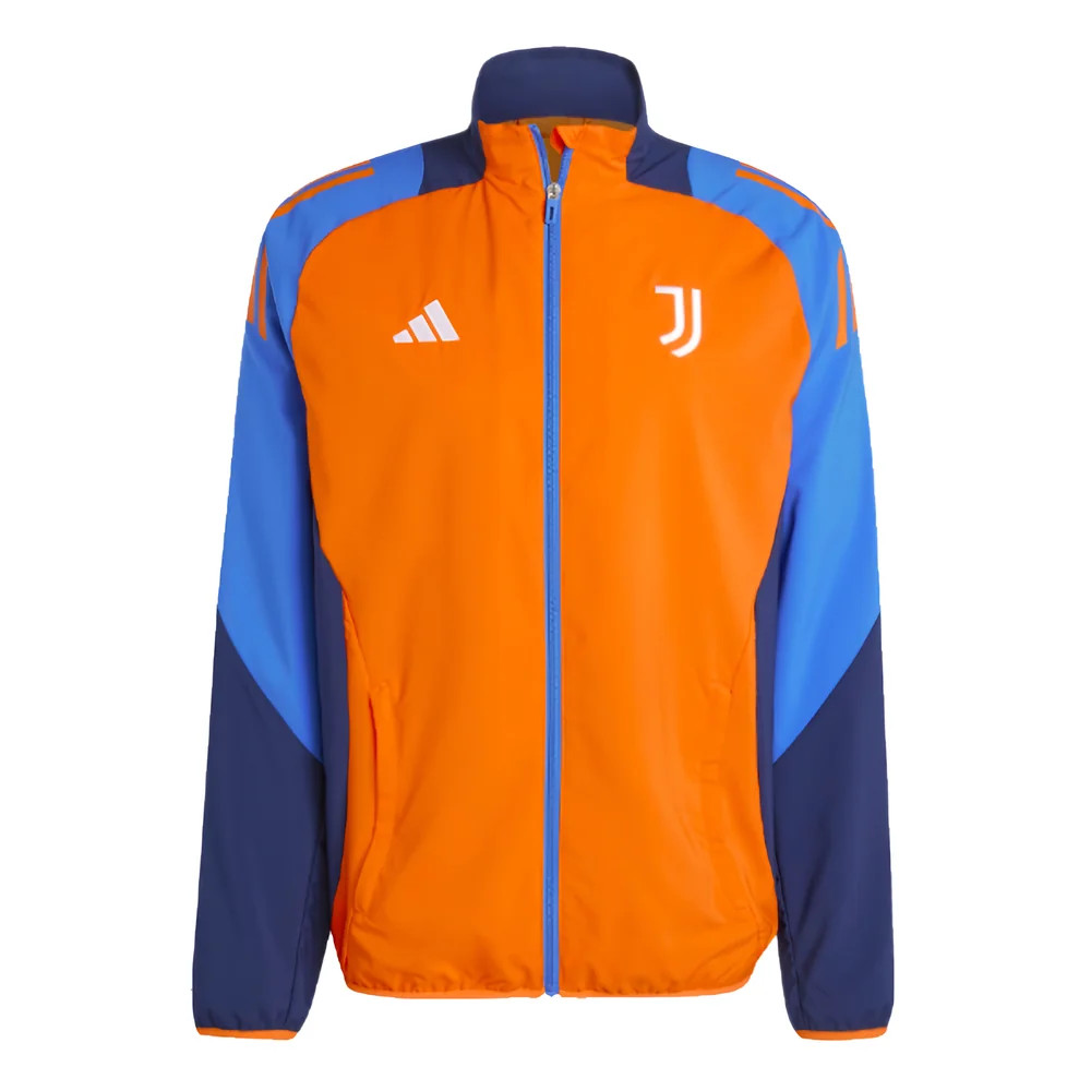 '24-'25 Juventus Presentation Jacket (Orange) Polyester Made By: Adidas Men's Orange Small