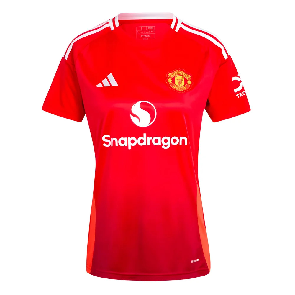 '24-'25 Man Utd Home Shirt () Polyester Manchester United Made By: Adidas Women's Red Xxs