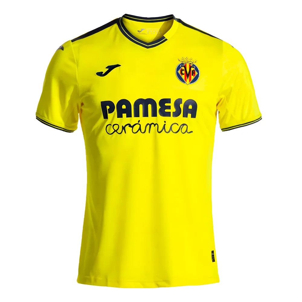 '24-'25 Villarreal Home Shirt Polyester David Villa Made By: Joma Men's Yellow Medium