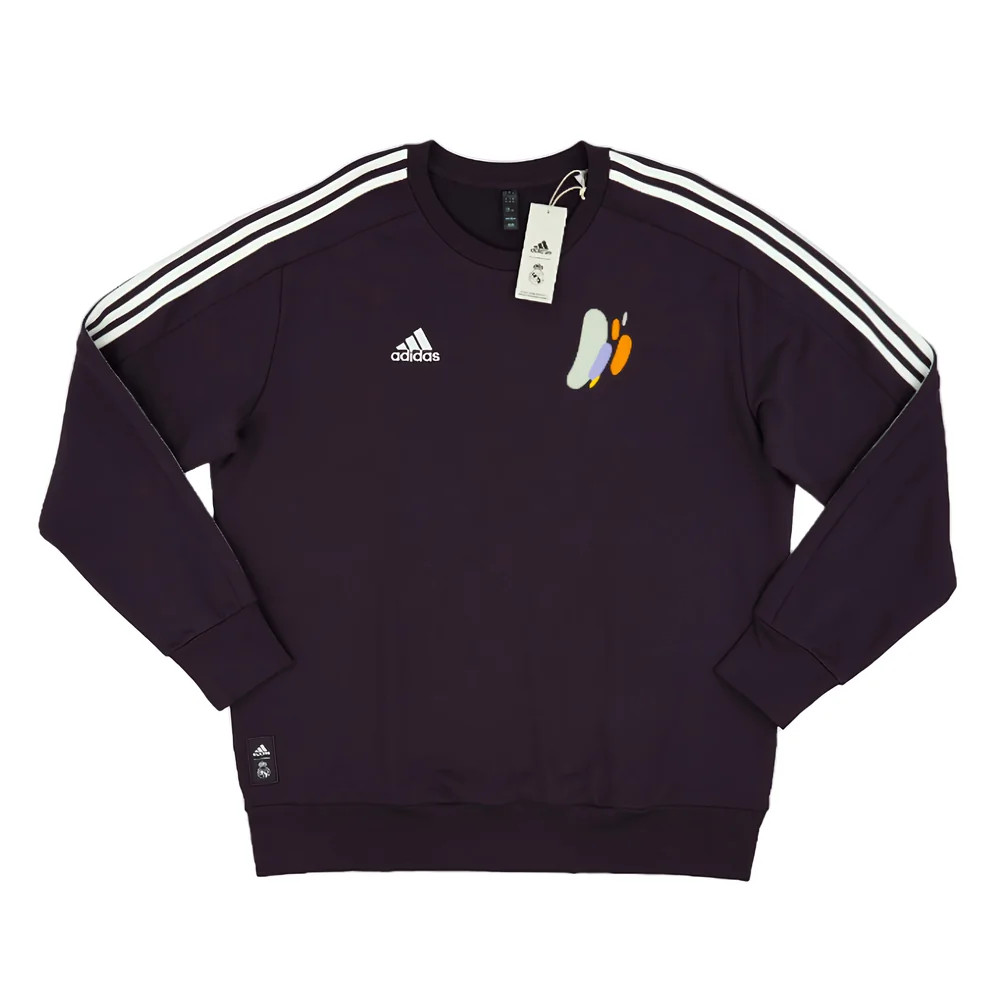 '24-'25 Real Madrid Dna Sweat Top (Aurora ) Polyester Made By: Adidas Men's Black 3XL