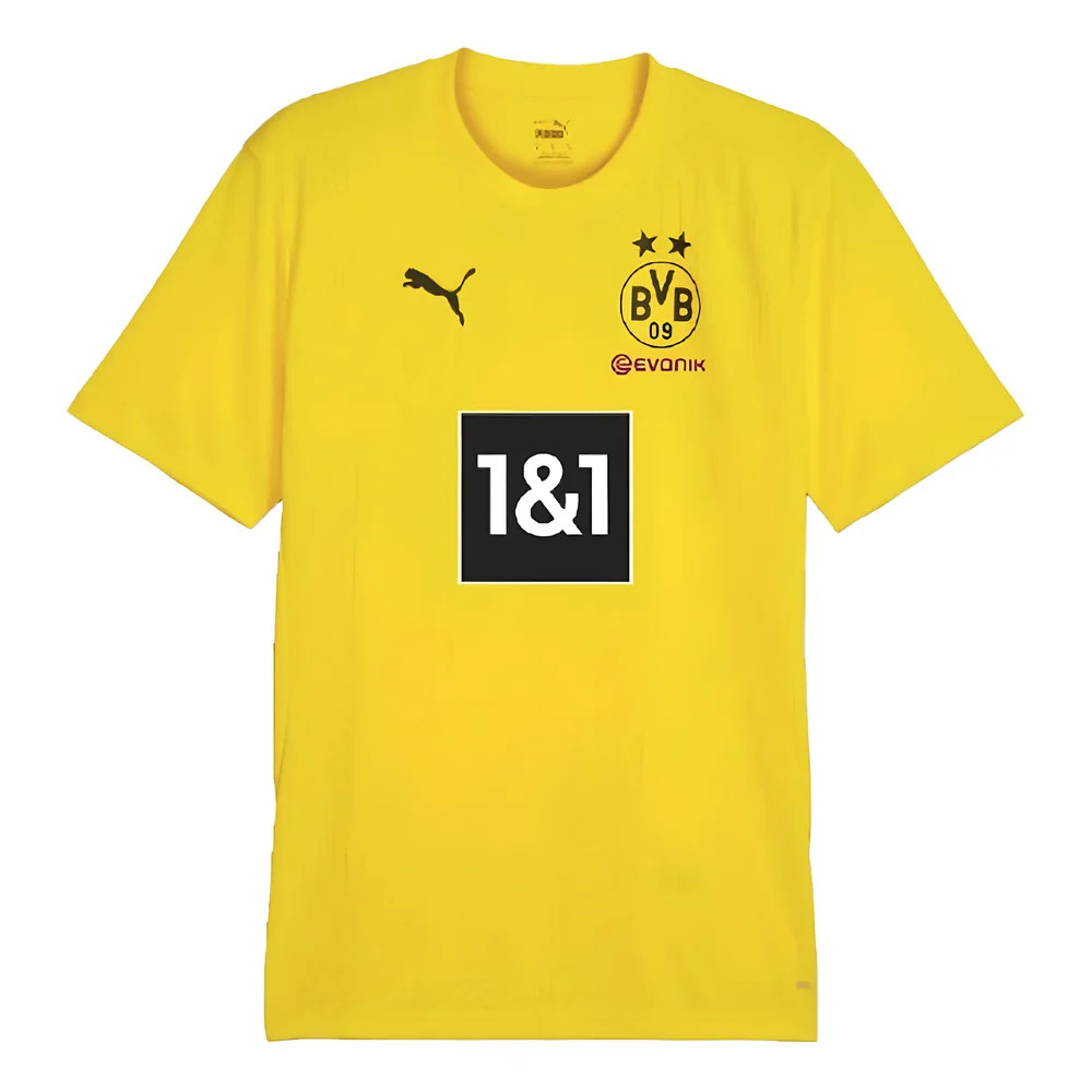 '24-'25 Borussia Dortmund Training Shirt (Yellow) Polyester Made By: Puma Men's Yellow Large