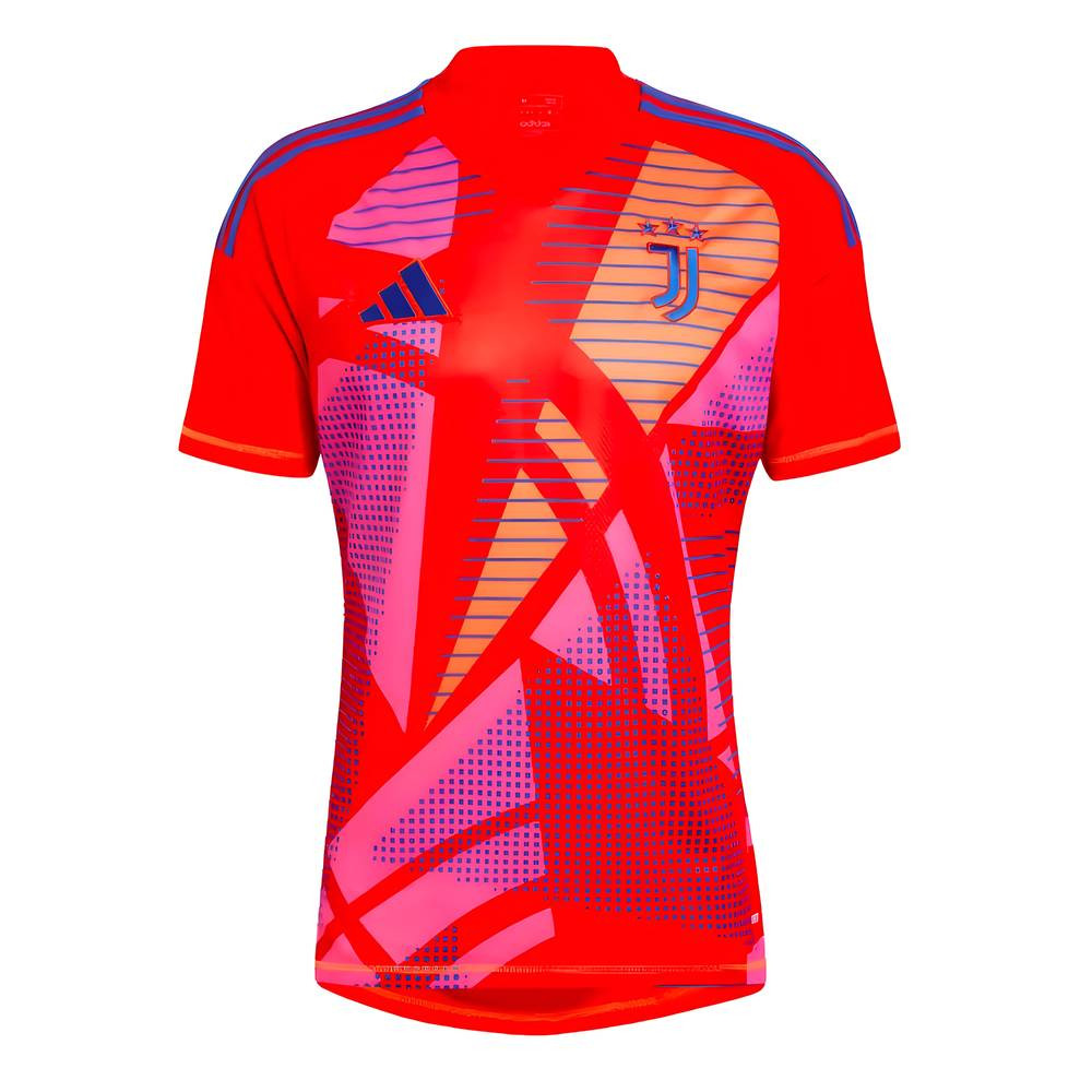 '24-'25 Juventus Home Goalkeeper Shirt (Red) Polyester Made By: Adidas Men's Red Extra Large