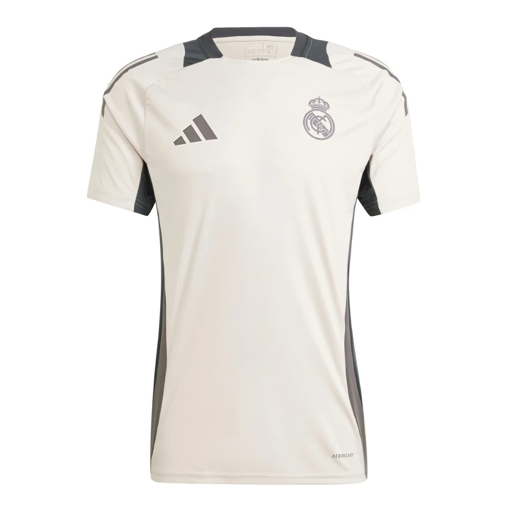 '24-'25 Real Madrid Eu Training Jersey (Putty Mauve) Polyester Made By: Adidas Men's White Extra Large