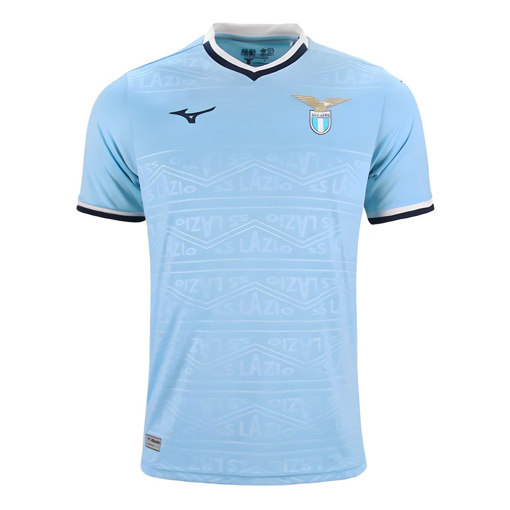 '24-'25 Lazio Home Shirt Polyester Made By: Mizuno Men's Blue Xxl