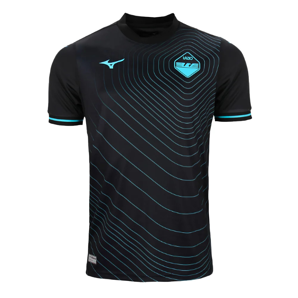 '24-'25 Lazio Third Shirt Polyester Made By: Mizuno Men's Black Small
