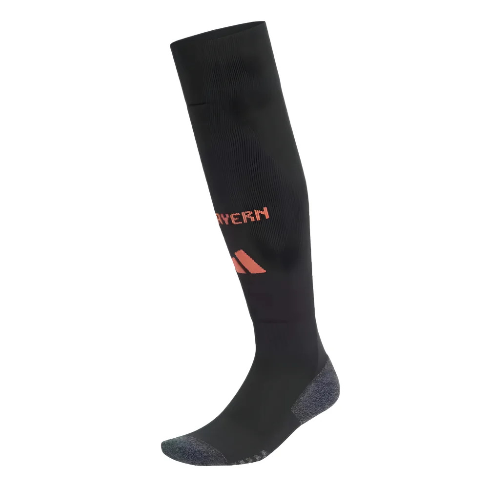 '24-'25 Bayern Munich Away Socks (Black) Adults Polyester Made By: Adidas Unisex Black Medium