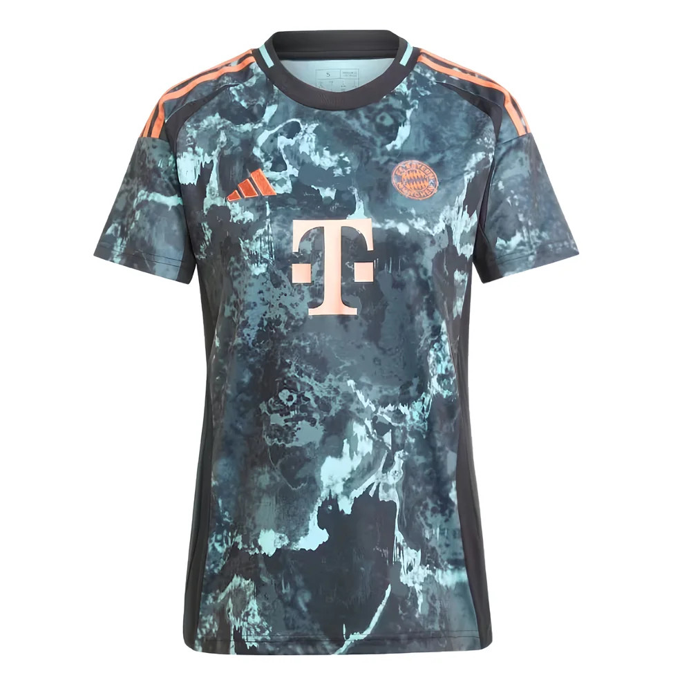 '24-'25 Bayern Munich Away Shirt () Polyester Made By: Adidas Women's Black Medium