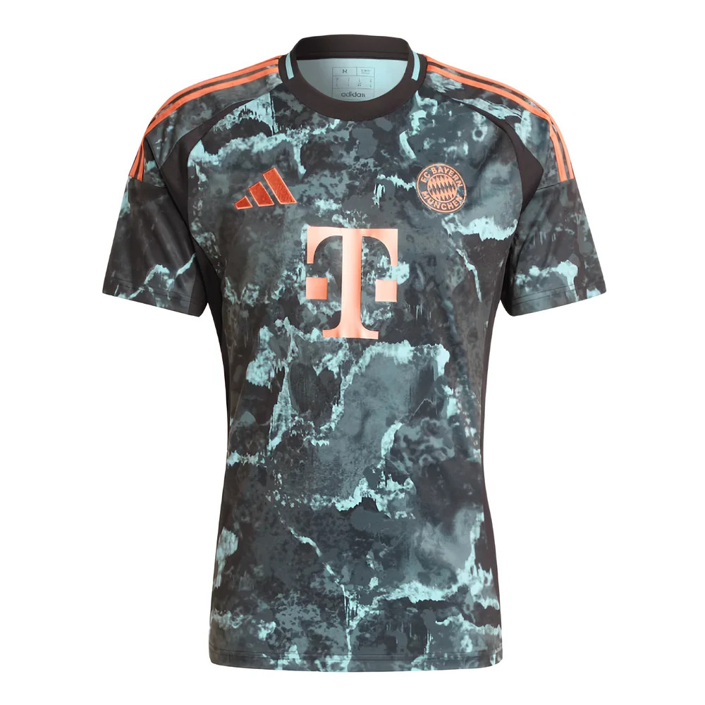 '24-'25 Bayern Munich Away Shirt Polyester Made By: Adidas Men's Black Xxl