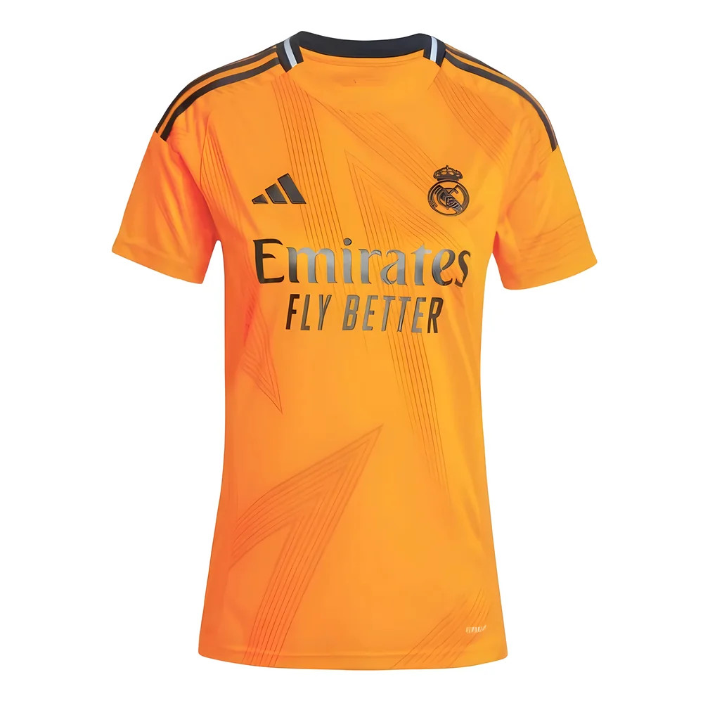 '24-'25 Real Madrid Away Shirt () Polyester Made By: Adidas Women's Orange Xxl
