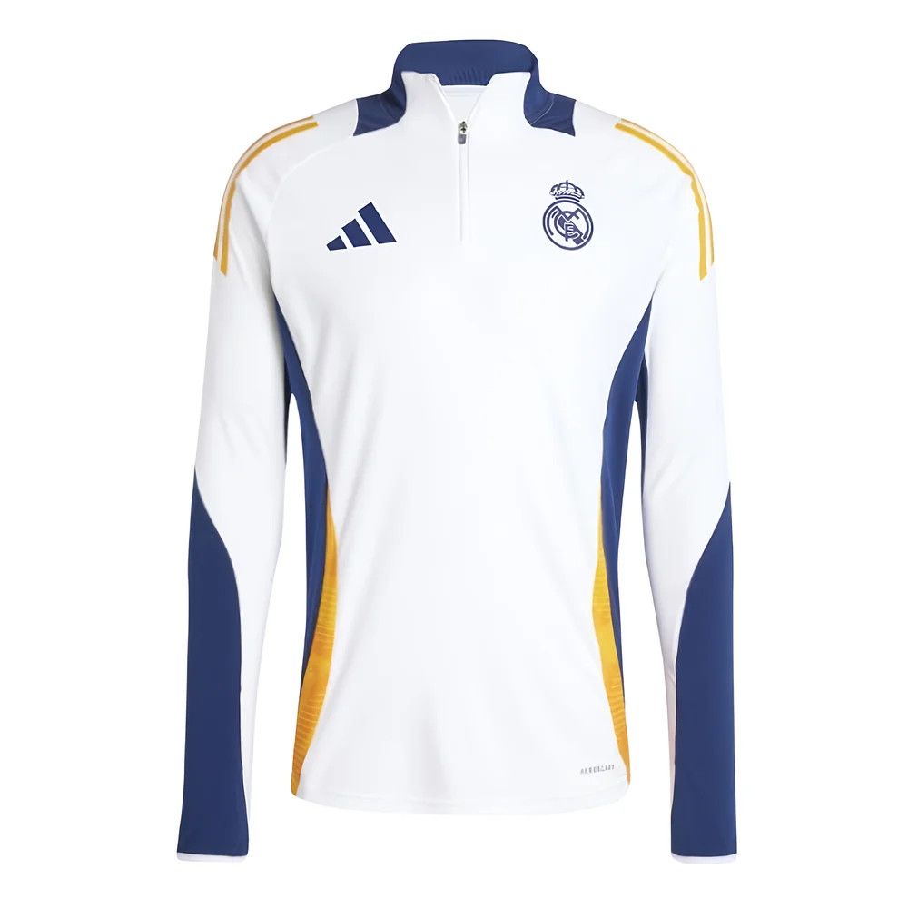 '24-'25 Real Madrid Training Top (White) Polyester Made By: Adidas Men's White 3XL