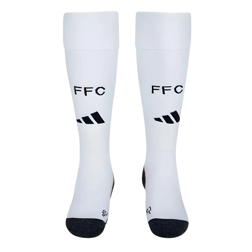 '24-'25 Fulham Home Socks (White) Adults Polyester Made By: Adidas Unisex White Large