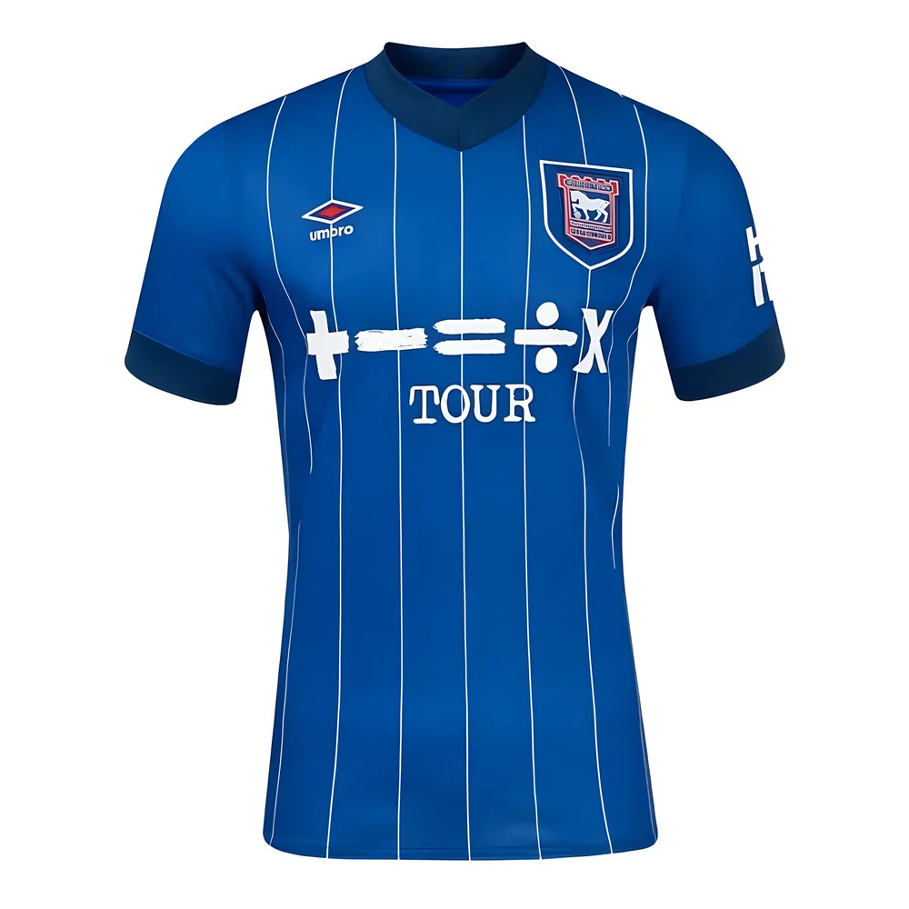 '24-'25 Ipswich Town Home Shirt Polyester Made By: Umbro Men's Blue Xxl
