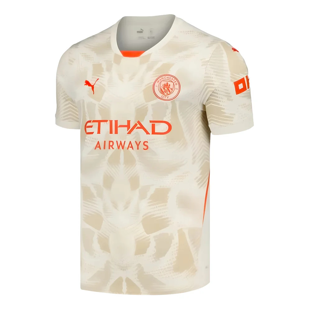 '24-'25 Man City Away Goalkeeper Shirt (Alpine Snow) Polyester Manchester City Made By: Puma Men's Gold Small