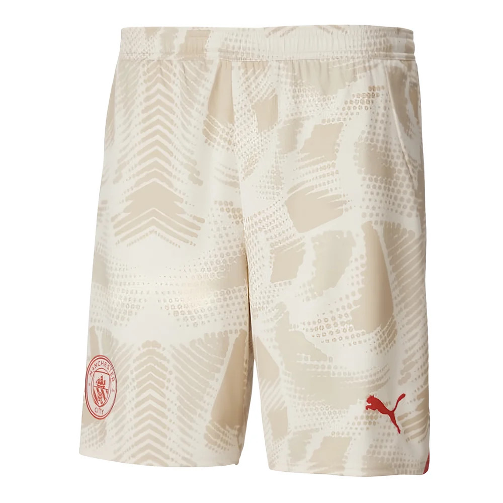 '24-'25 Man City Away Goalkeeper Shorts (Alpine Snow) Polyester Manchester City Made By: Puma Men's White Large